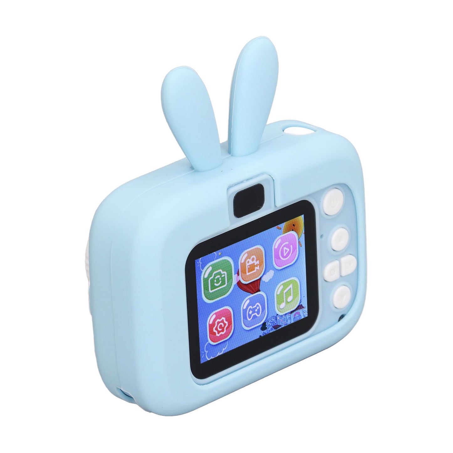 Kids Camera Digital 20MP Child Selfie Toy Toddler Christmas Birthday Gift Rabbit Shape 2in Blue