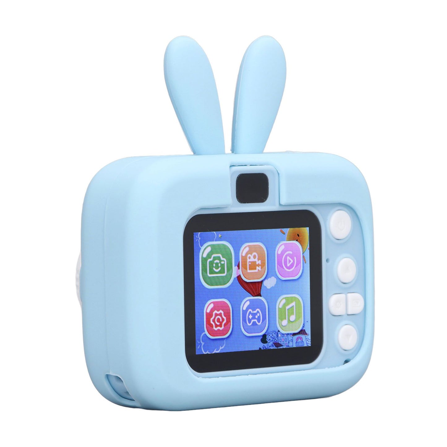 Kids Camera Digital 20MP Child Selfie Toy Toddler Christmas Birthday Gift Rabbit Shape 2in Blue