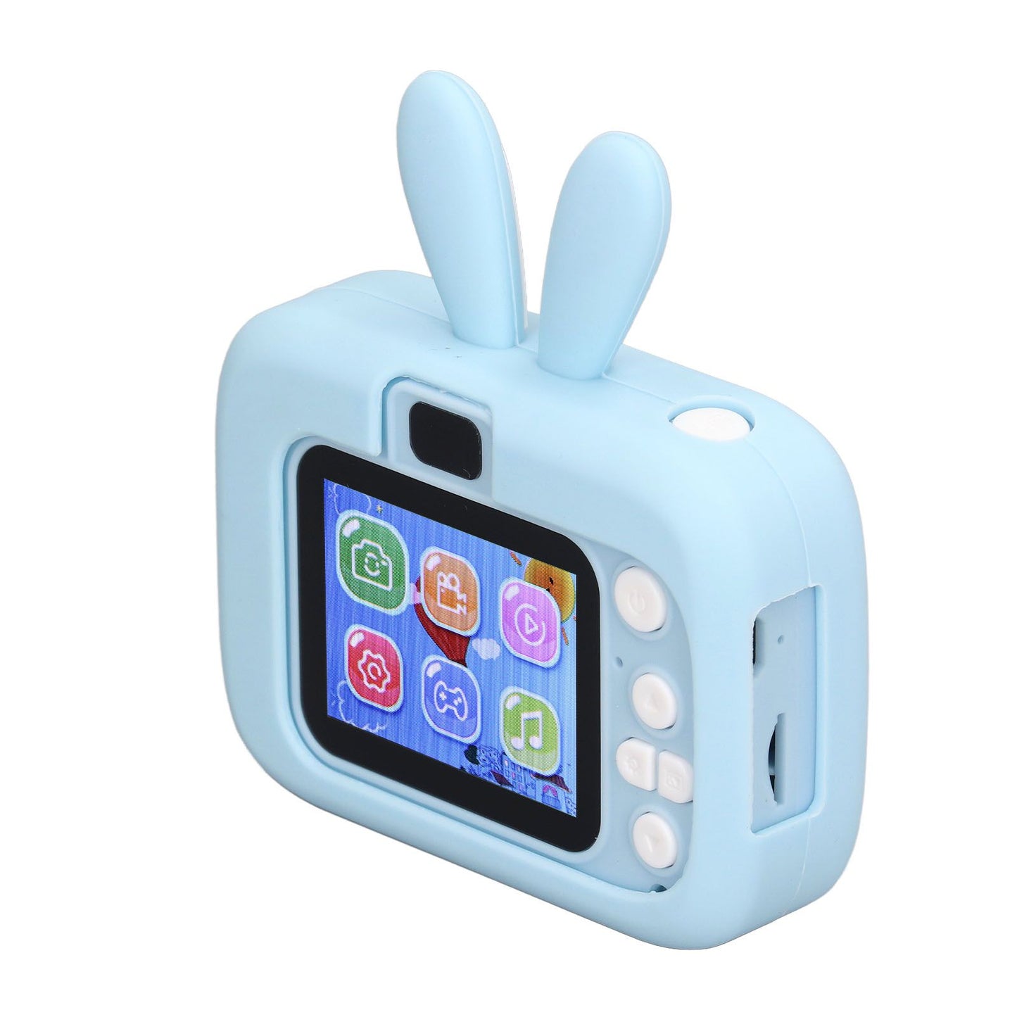 Kids Camera Digital 20MP Child Selfie Toy Toddler Christmas Birthday Gift Rabbit Shape 2in Blue