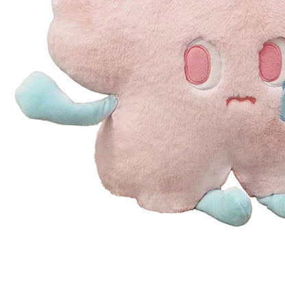 Flower Shape Plush Toy Crying Lively Stylish Stuffed Flower Toy for Living Room Balcony Office Pink 40 X 40cm