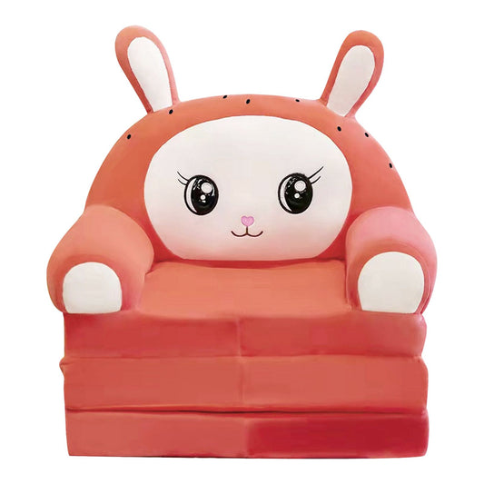 2-in-1 Bunny Foldable Kids Sofa Chair