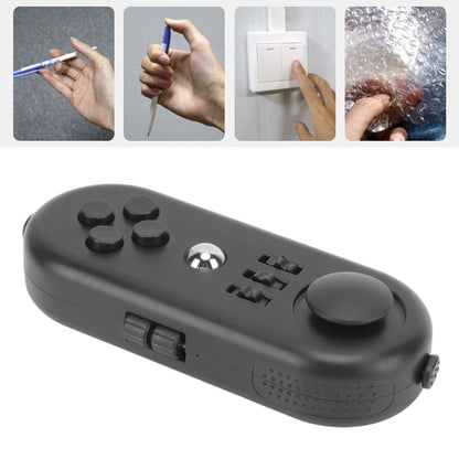 Fidget Toy Reduce Stress Relax Mood Portable Anxiety Sensory EDC Toy Sensory Fidgets Controller Pad 3 All Black