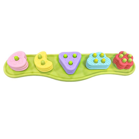 Silicone Colour, Shape & Number Sorting Toy – Green – product image 2
