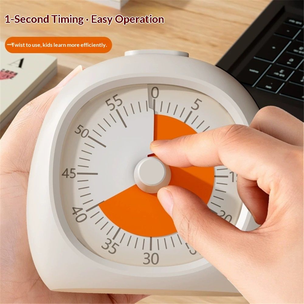 60-Minute Visual Timer for Kids – White