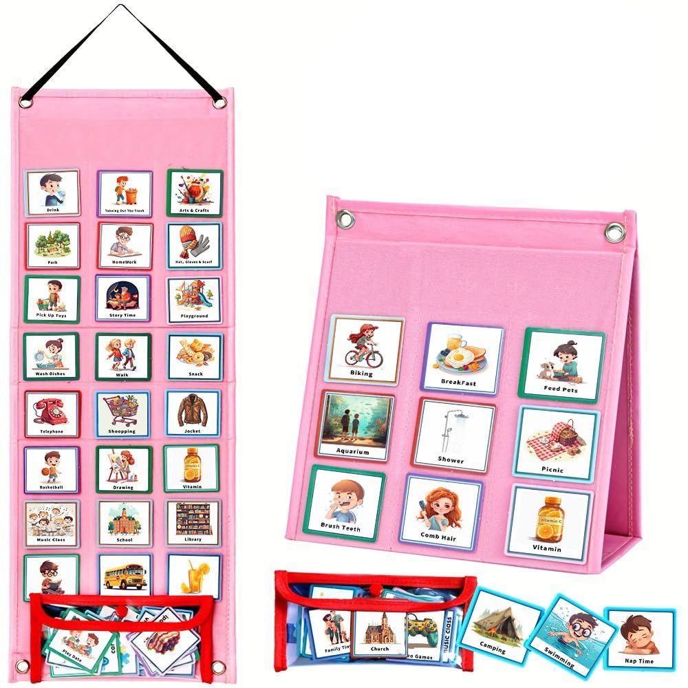 Kids 2-in-1 Visual Schedule & Routine Chart – 70 Cards