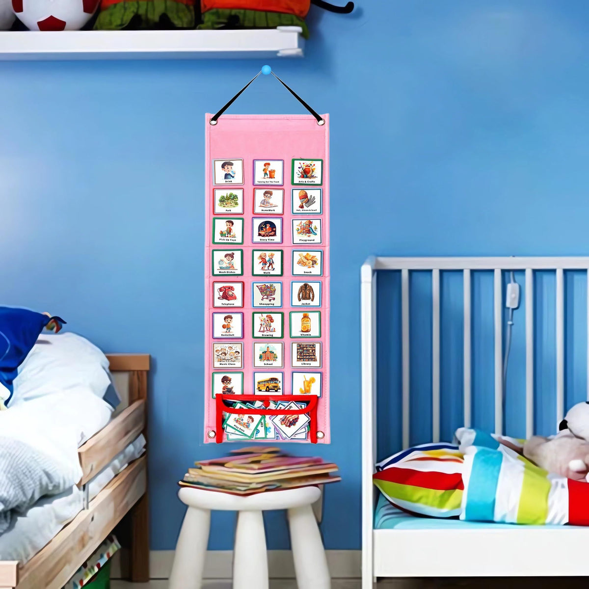 Kids 2-in-1 Visual Schedule & Routine Chart – 70 Cards