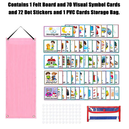 Kids 2-in-1 Visual Schedule & Routine Chart – 70 Cards