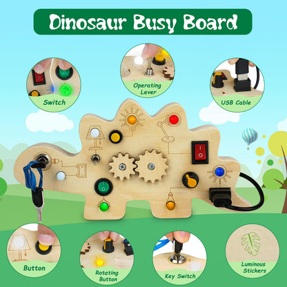 Dinosaur LED Busy Board – product image 3