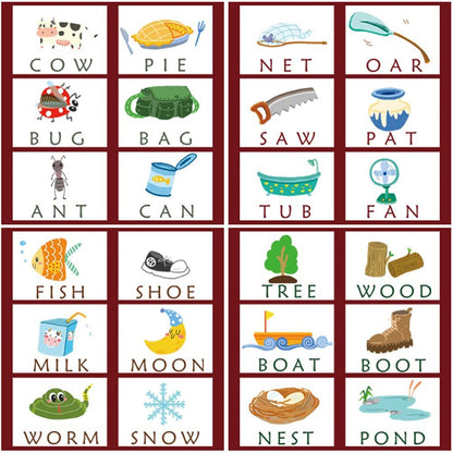 English Word & Alphabet Learning Puzzle