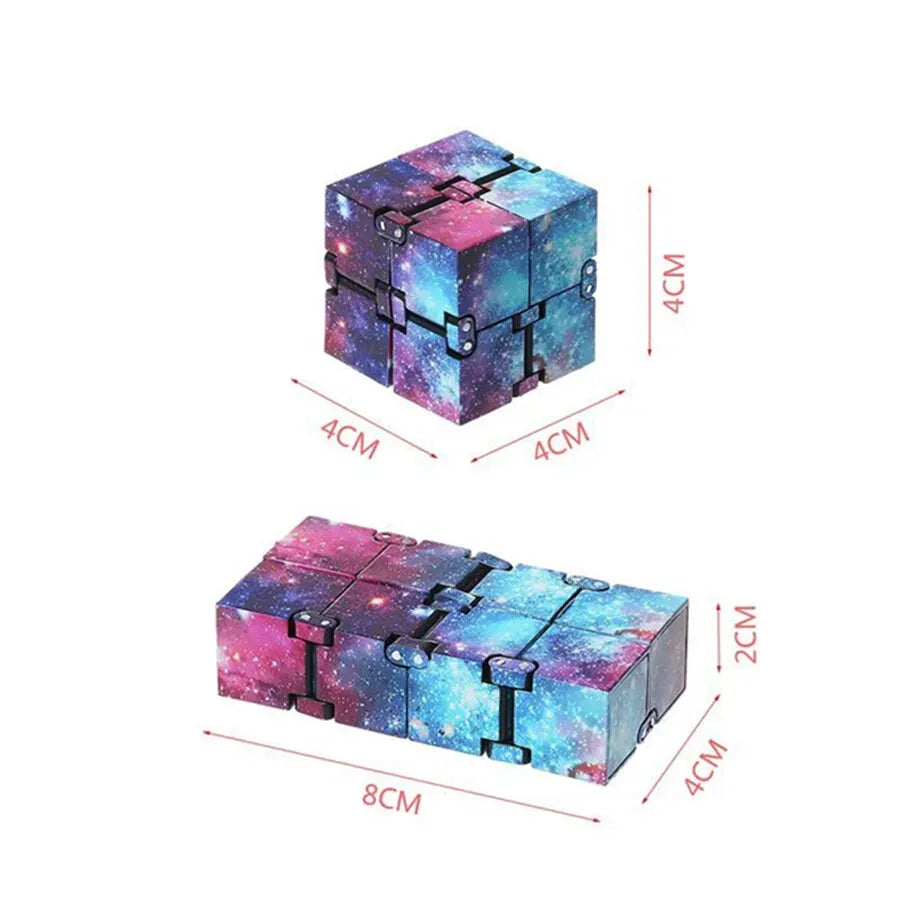 Infinity Cube Fidget Toy – Blue Starry Sky – product image 6