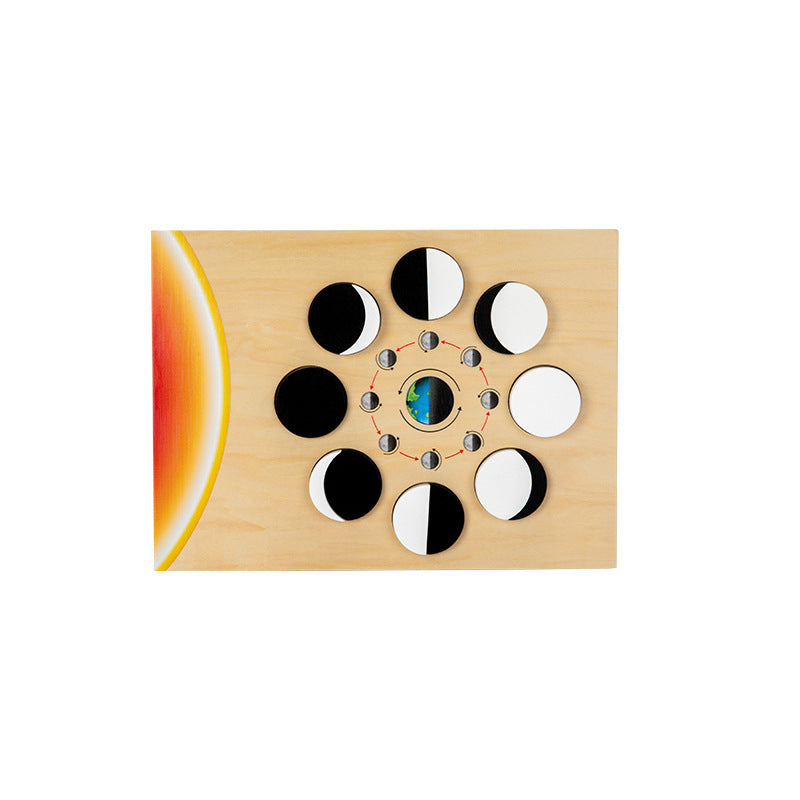 Lunar Phases Wooden Learning Puzzle