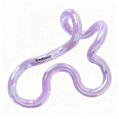 Purple Thermochromic Twist Toy – Sensory Stress-Relief Fidget Tool (TPU + Thermochromic Gel)