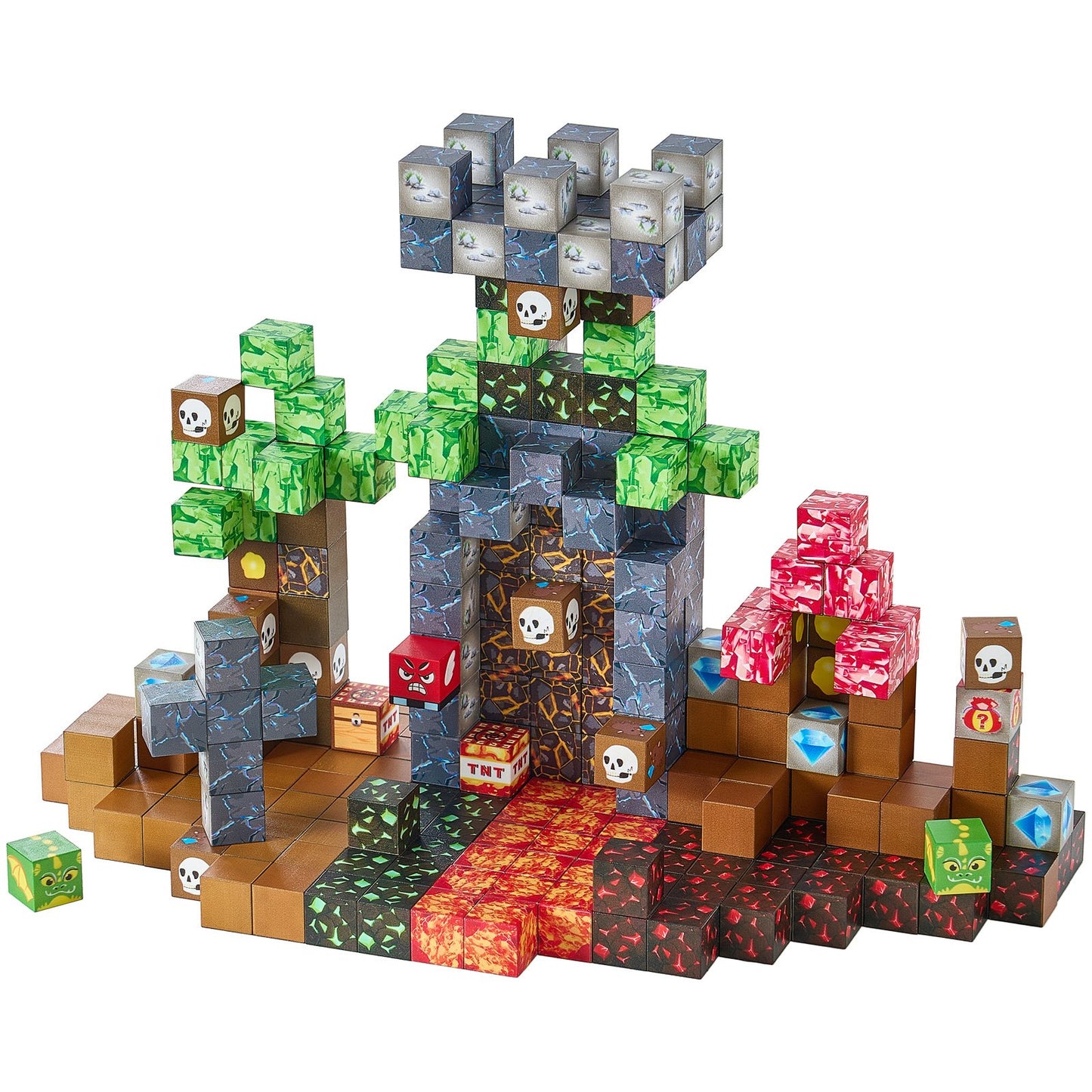 Magnetic Blocks, 150 PCS Dark Castle Set, Magnetic Building Cubes for Kids, STEM Montessori Sensory Toys for Christmas Birthday Gift, Construction Stacking Toy for 3+ Years Old Boys & Girls