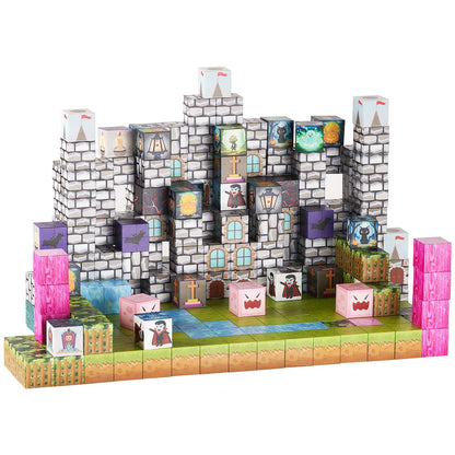Magnetic Blocks, 100 PCS Cemetery Zombies Set, Magnetic Building Cubes for Kids, STEM Montessori Sensory Toys for Christmas Birthday Gift, Construction Stacking Toy for 3+ Years Old Boys & Girls