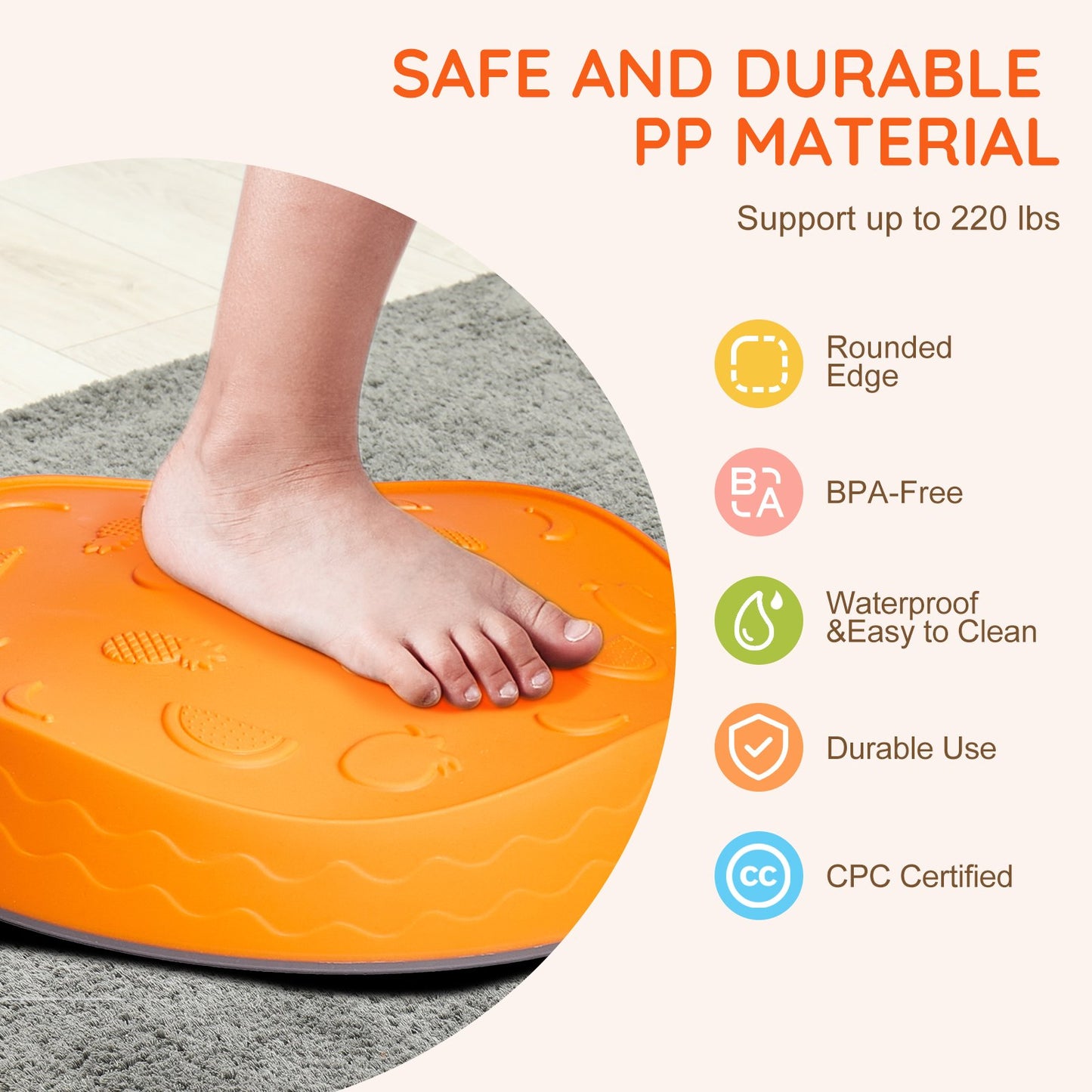 Kids Balance Stepping Stones Sensory Obstacle Course 5 PCS Outdoor Indoor