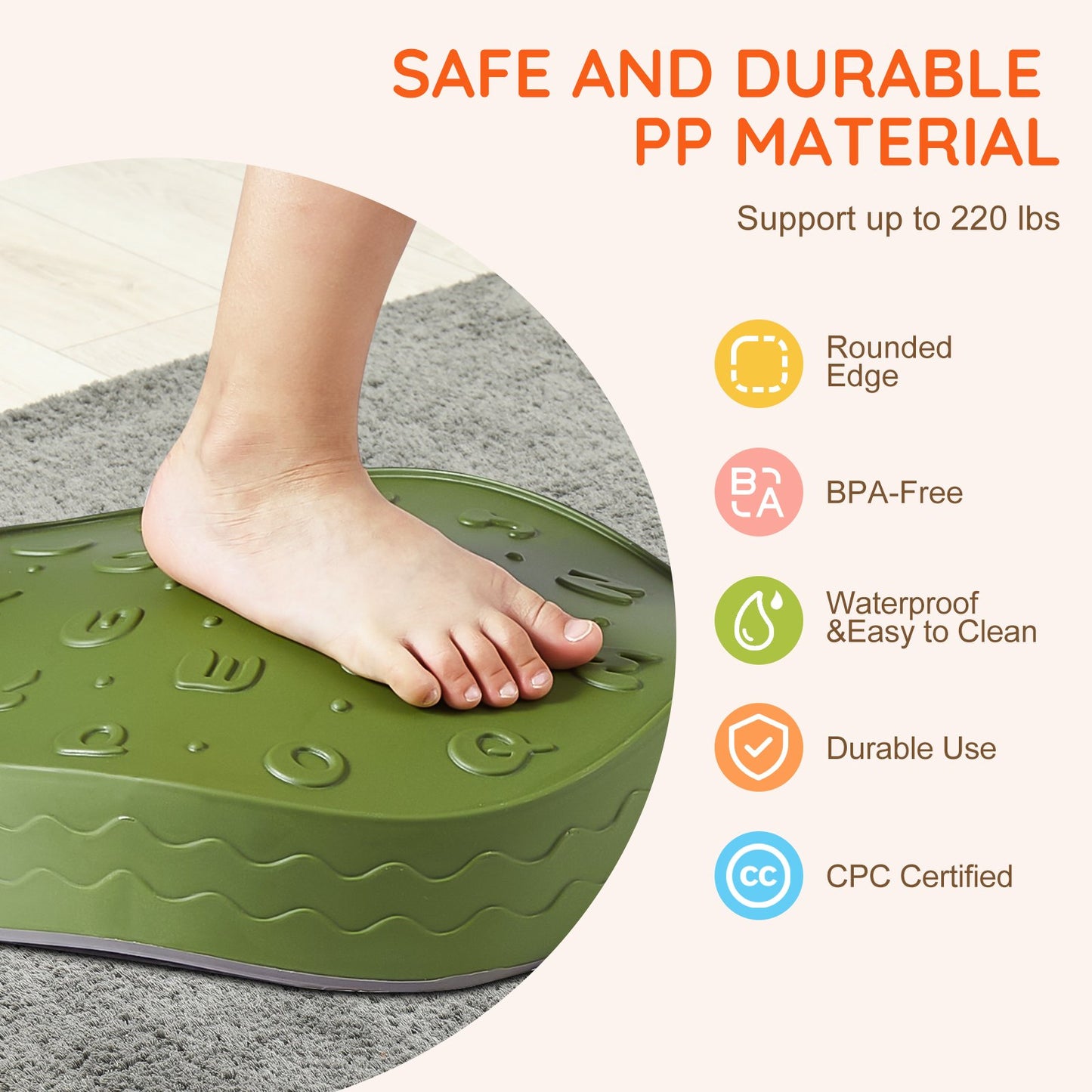 Kids Balance Stepping Stones Sensory Obstacle Course 6 PCS Outdoor Indoor