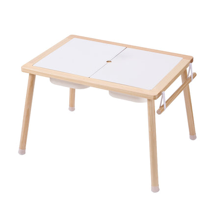 Kids Sensory Table Sand Water Play Table with 1 Paper Roll 3 Storage Bins