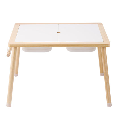 Kids Sensory Table Sand Water Play Table with 1 Paper Roll 3 Storage Bins