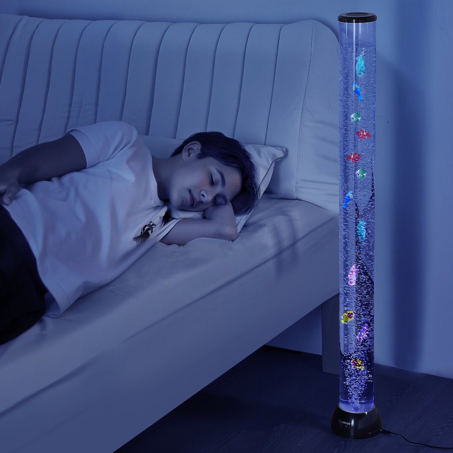 Bubble Tube Lamp 16 Color 1.2 m Sensory Aquarium Lamp for Relief Calming