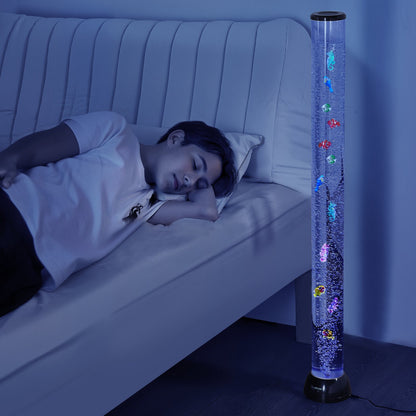 Bubble Tube Lamp 16 Color 1.2 m Sensory Aquarium Lamp for Relief Calming