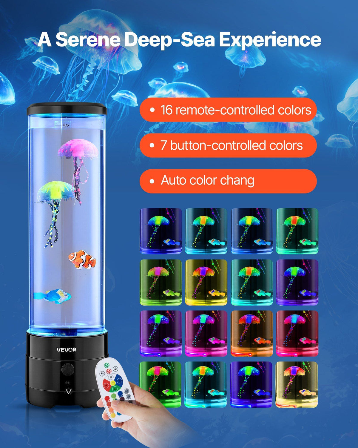 3-in-1 Sensory Bubble Tube Lamp – product image 3