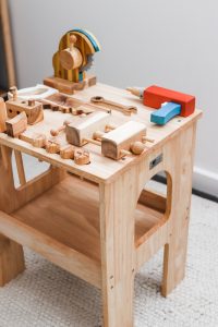 Wooden Work Bench – Montessori Tool Bench for Kids