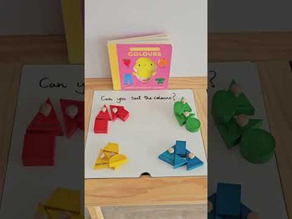 Wooden Shape & Colour Flower Puzzle