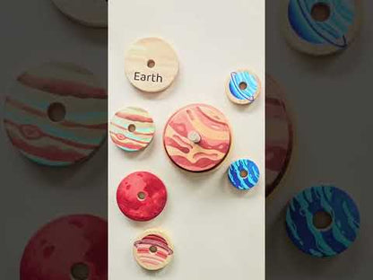 Stacking Planets Wooden STEM Puzzle