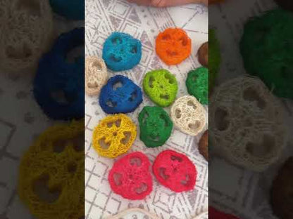 Rainbow Loofah Lacing Set