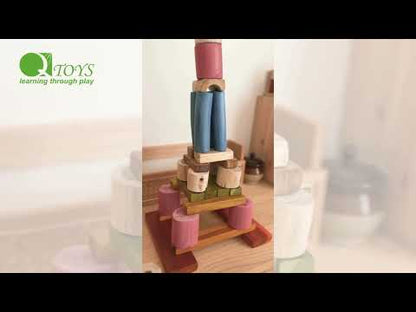 Colourful Tree Blocks | Wooden Balancing & Stacking Toy
